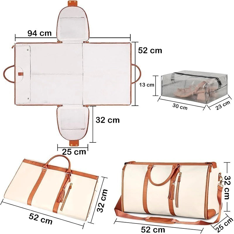 BOLSO DE MANO PLEGABLE DE VIAJE CARRY ON DESMONTABLE ARMABLE